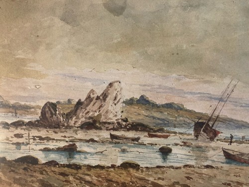 Peinture aquarelle 1900 - peinture,