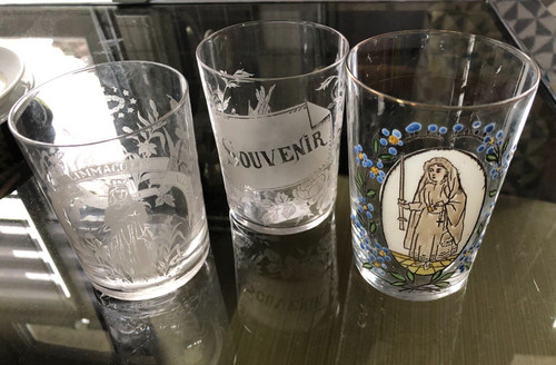 Lot verres xixème - de,