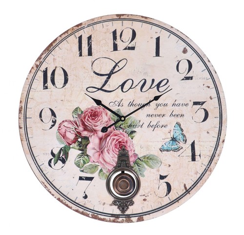 Horloge murale ronde - horloge,