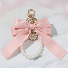 Porte-clés Noeud Satin Rose