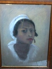 Grand portrait d'une belle