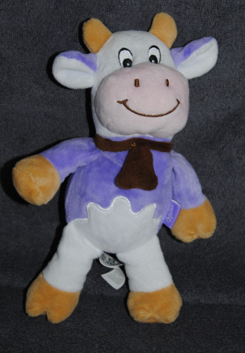 Doudou vache milka mauve - vache,