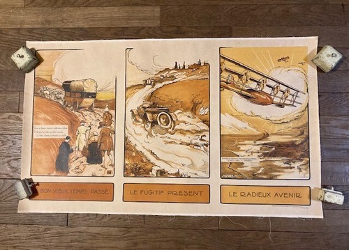 Affiche aviation 1922 art deco - aviation,