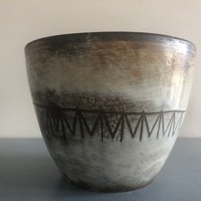 COUPE EN CERAMIQUE- JACQUES POUCHAIN - DIEULEFIT - Années 60  18 X 14 cm SUPERBE