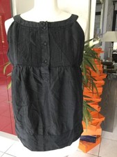 Haut top TARA JARMON taille 42 soie noire bon état