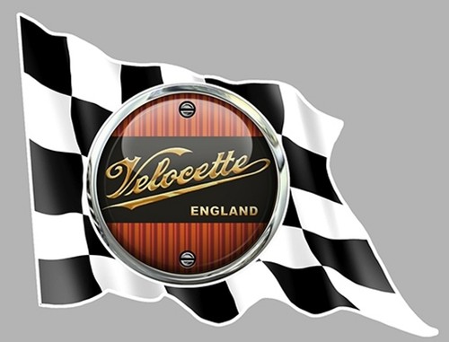 Velocette left flag - flag, gauche