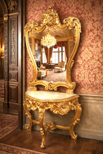 CONSOLE AVEC SA GLACE ET