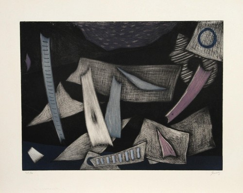 Henri goetz gravure aquatinte - goetz,