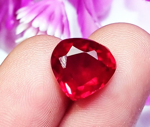 Naturel rubis rouge poire - rubis,
