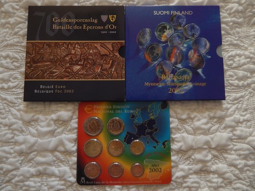 Lot coffrets 2002 1ct - lot,