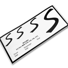 S Vinyl Decal Insert