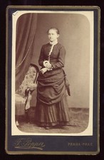 photo cdv F.Popper Praha - Prag. République Tchèque. Bourgeoisie. Noblesse