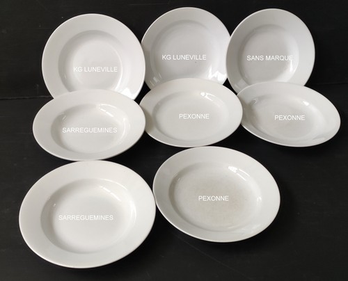 Assiette creuse blanche - 8,