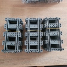 Lot de 30 rails droits gris
