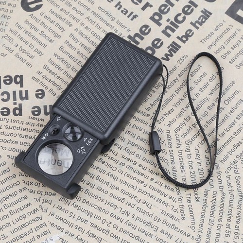 Loupe led portable 30x 60x - led,