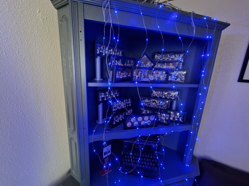 Rideau led bleu avec - rideau,
