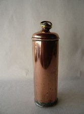 ANCIENNE PETITE BOUILLOTTE EN CUIVRE - RARE - Hauteur 24 cm - Diamètre 7,5 cm