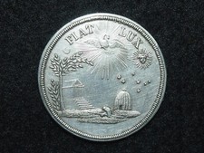 MEDAILLE ARG. FRANC-MAÇON n°31/500 LOGE St AUGUSTE LA PARFAITE INTELLIGENCE 5789