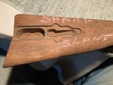 Crosse en noyer pour carabine et SHARP, Modèle SLANT BREECH