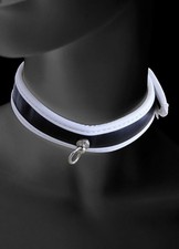 Collier Soumise Aspect Cuir Bi