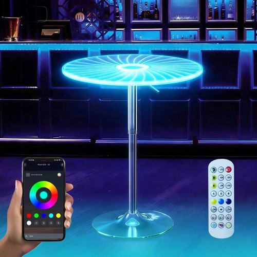 Bar tables lighted - lighted,
