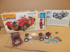 maquette kit  matchbox 1/32 jaguar SS/100 vintage 1975 à finir de monter