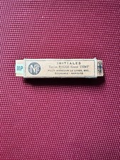 Boîte Ancienne « NF initiales tissées rouges - Années 50