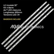 KIT 4 BARRES STRIP 38 TV LED