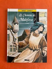DERMAUT LES CHEMINS DE MALEFOSSE TOME 7 LA VIERGE EO 1993 GLENAT TTBE