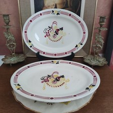 Lot de 2 plats de service FAIENCE NIMY MODELE ??