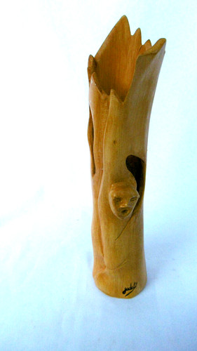 Sculptue barbotine signée - barbotine,