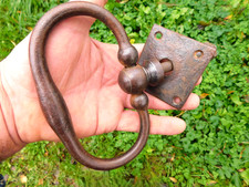 Ancien heurtoir poignée de porte en fer forgé,serrurerie, ferrure, XIX