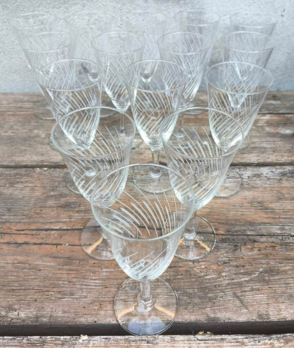 Vintage verres vin - verres,