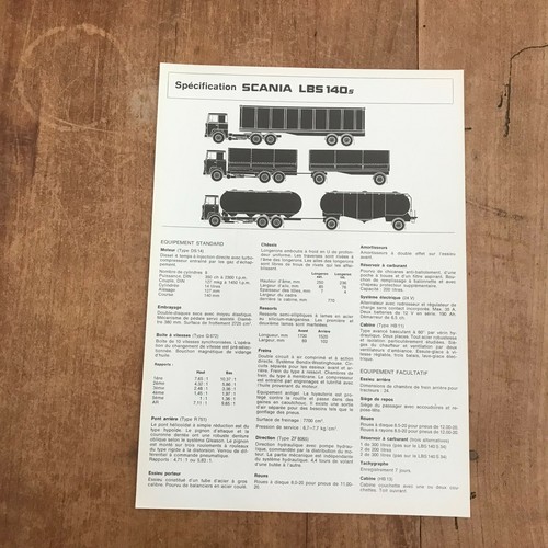 Brochure camion n132 scania - brochure,