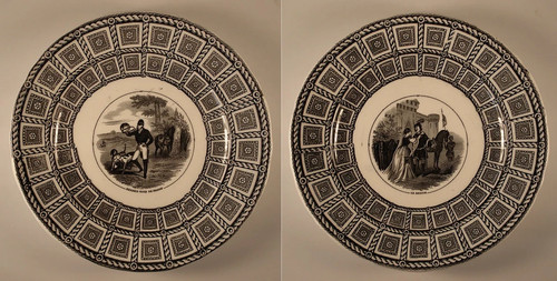 Paire assiettes vieillard - paire,