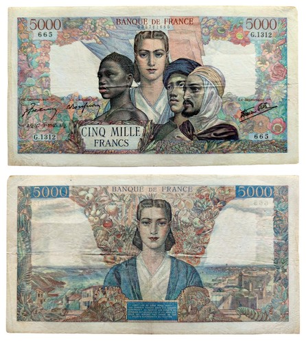 5000 francs 1945 - 1945,