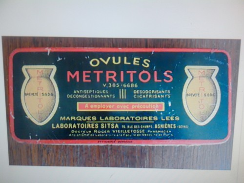 Ancienne boite tole - boite, "ovules