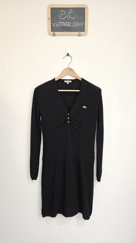 Robe lacoste noir - lacoste, taille