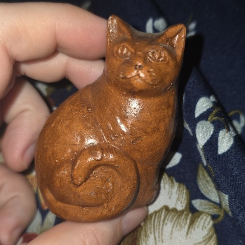 Statuette chat bois - chat, en