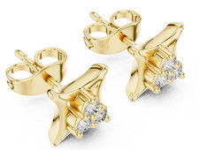 Boucles d'oreilles clous en or
