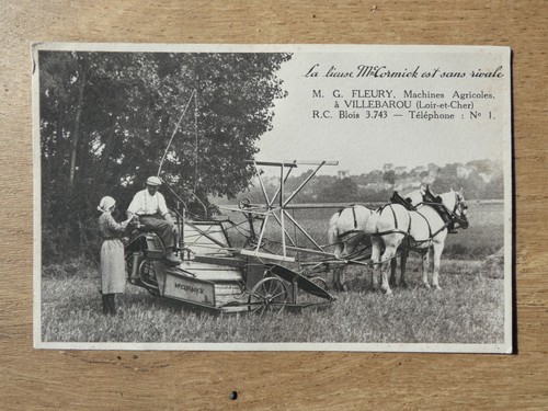 Lieuse mccormick carte postale - carte,
