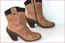 ATRAI Bottines Cuir Marron
