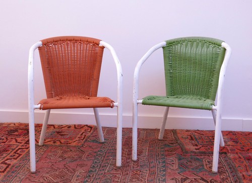 Fauteuil scoubidou paire de - fauteuil, scoubidou,