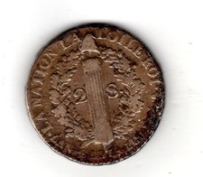 France Louis XVI 2 S SOLS 1792