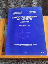 Boursault Lajudie Etude progressive batterie méthode partition 1bis / 2 Leduc
