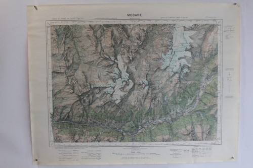 Ancienne carte ign modane - carte,