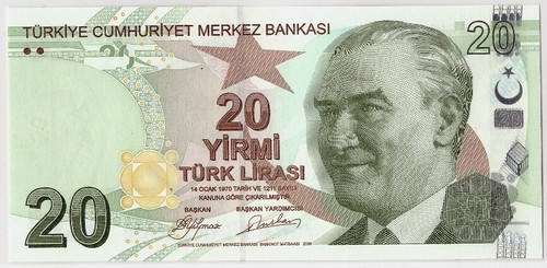 Billet turquie 20 lira - 20,