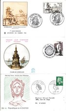 3 enveloppes - voir cachets 1er jour