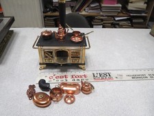 CA216 Cuisinière de poupée DINETTE jouet ancien MINIATURE CHEMINEE HENNIG ?