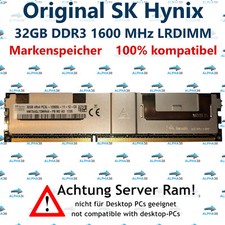 32 Go LRDIMM ECC DDR3-1600 HP HPE ProLiant ML350p SL270s Gen8 G8 Serveur RAM